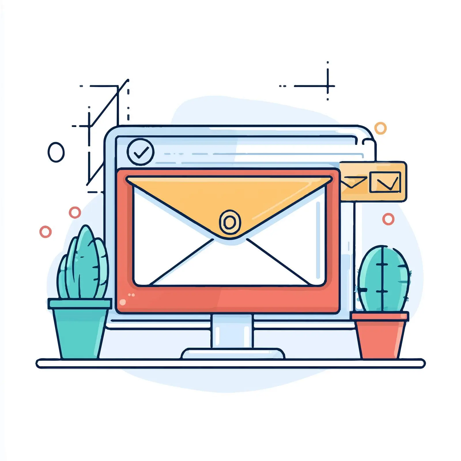 Email Security Vector Illustration Design — free download from Dotvec