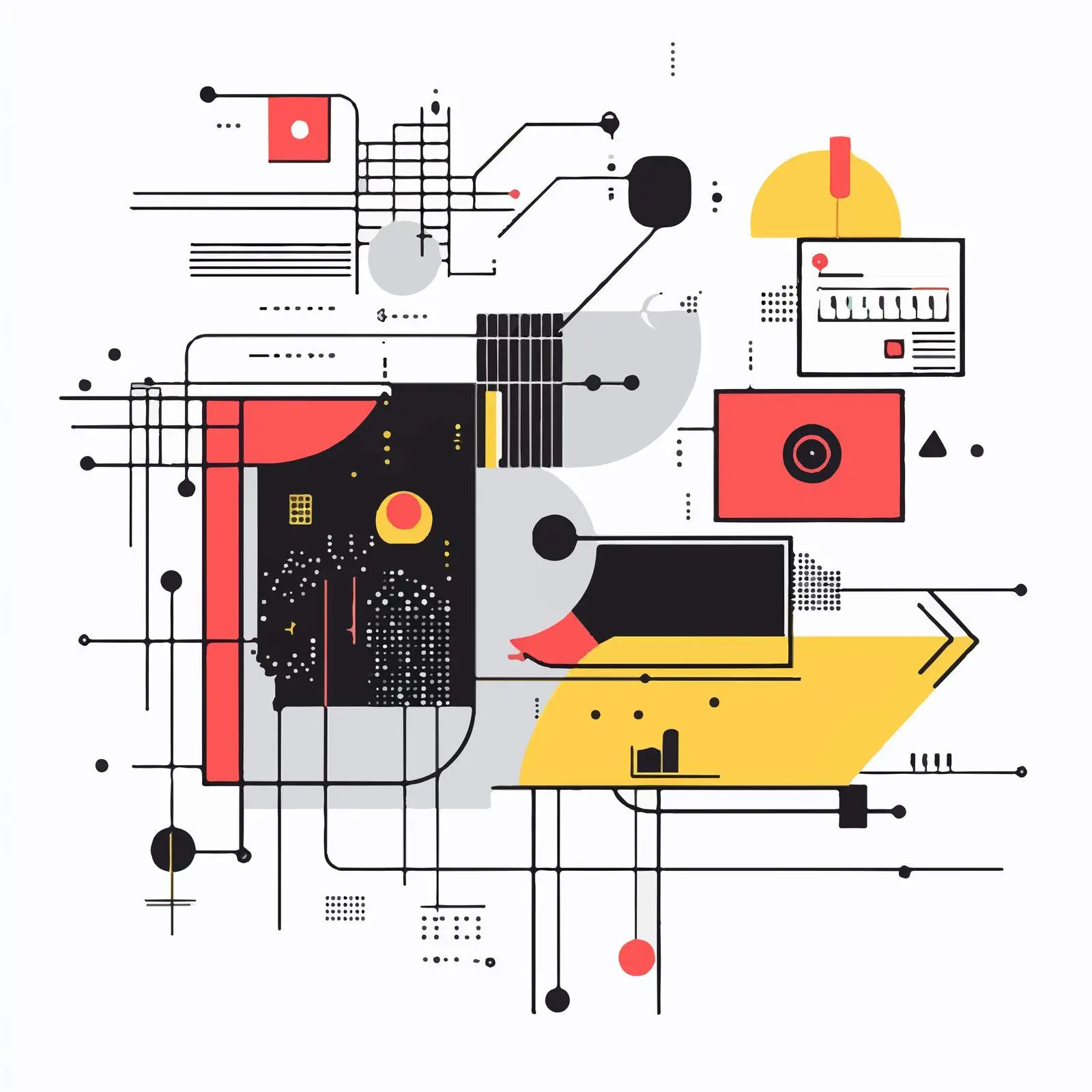 Flat Vector Illustration of Programming and Coding — free download from Dotvec