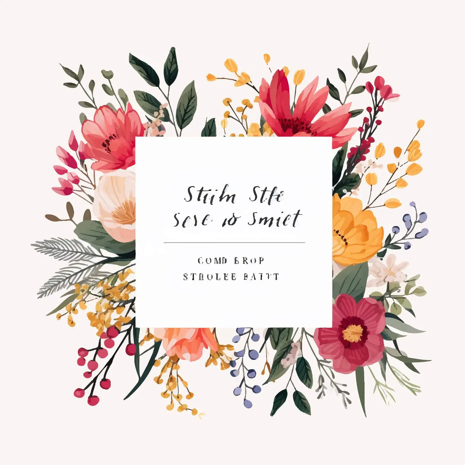 Floral Design Wedding Invitation Card Background — free download from Dotvec