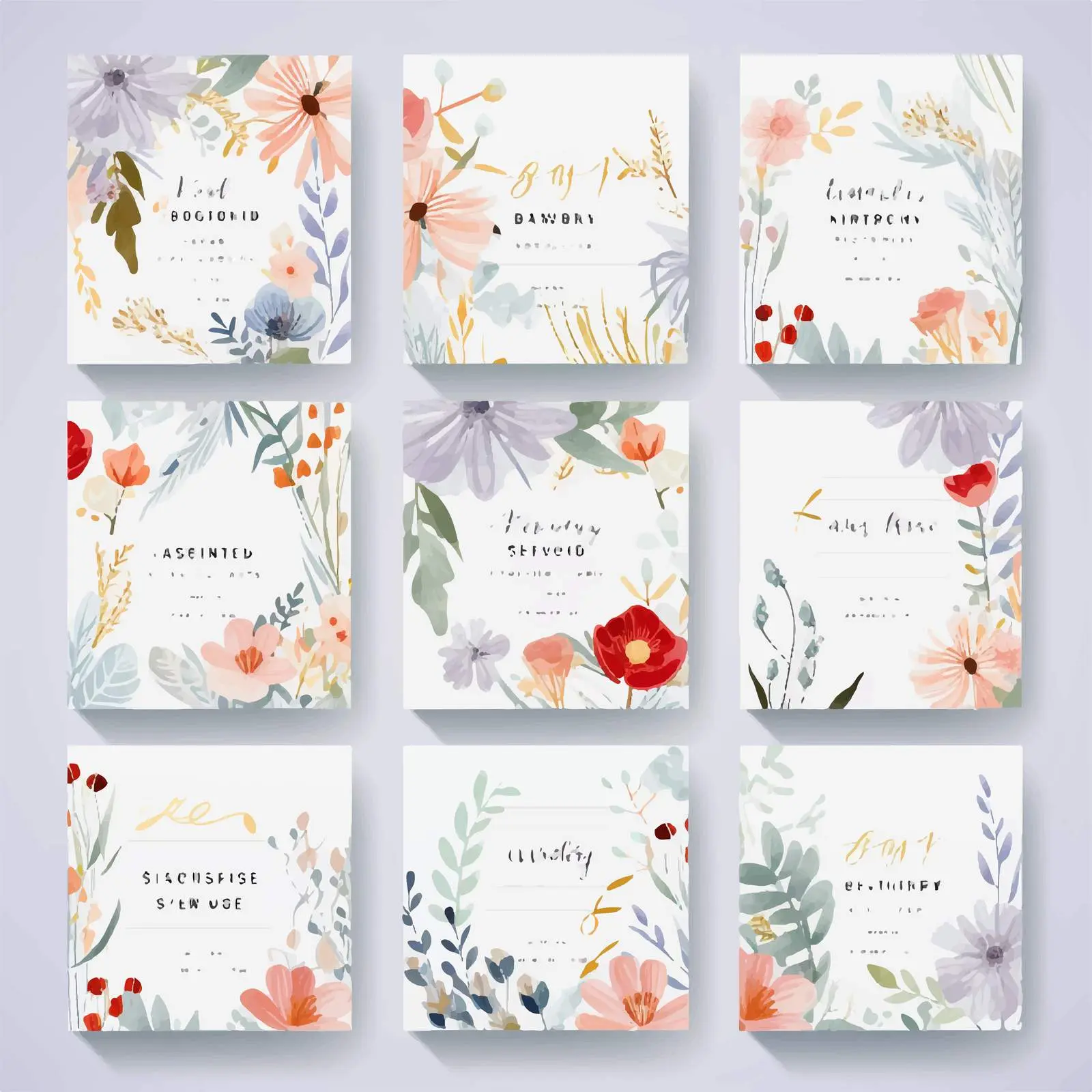 Floral Botanical Wedding Invitation Card Templates – free celebration invitation image from Dotvec