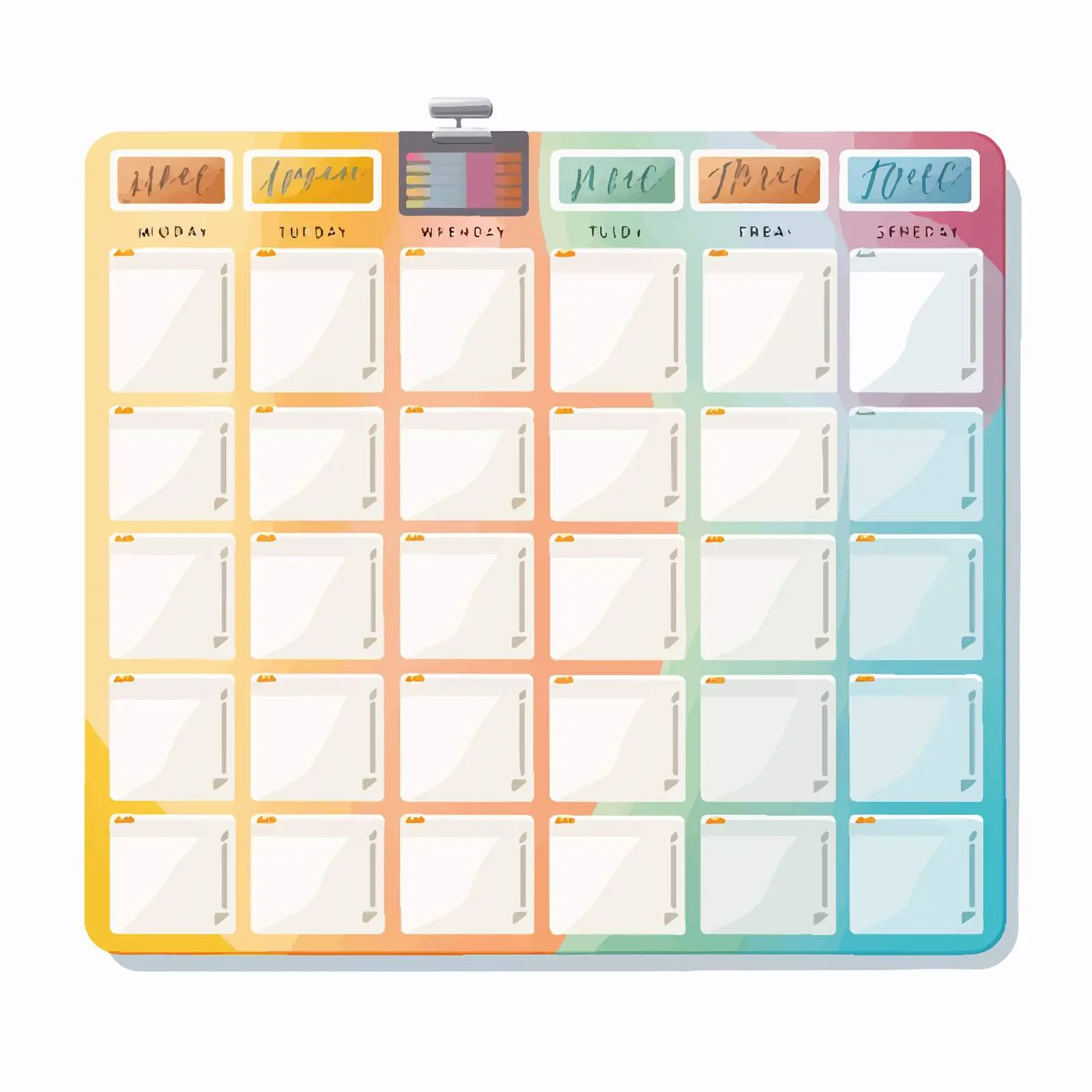 Universal Classic Weekly Schedule Planner Template — free download from Dotvec