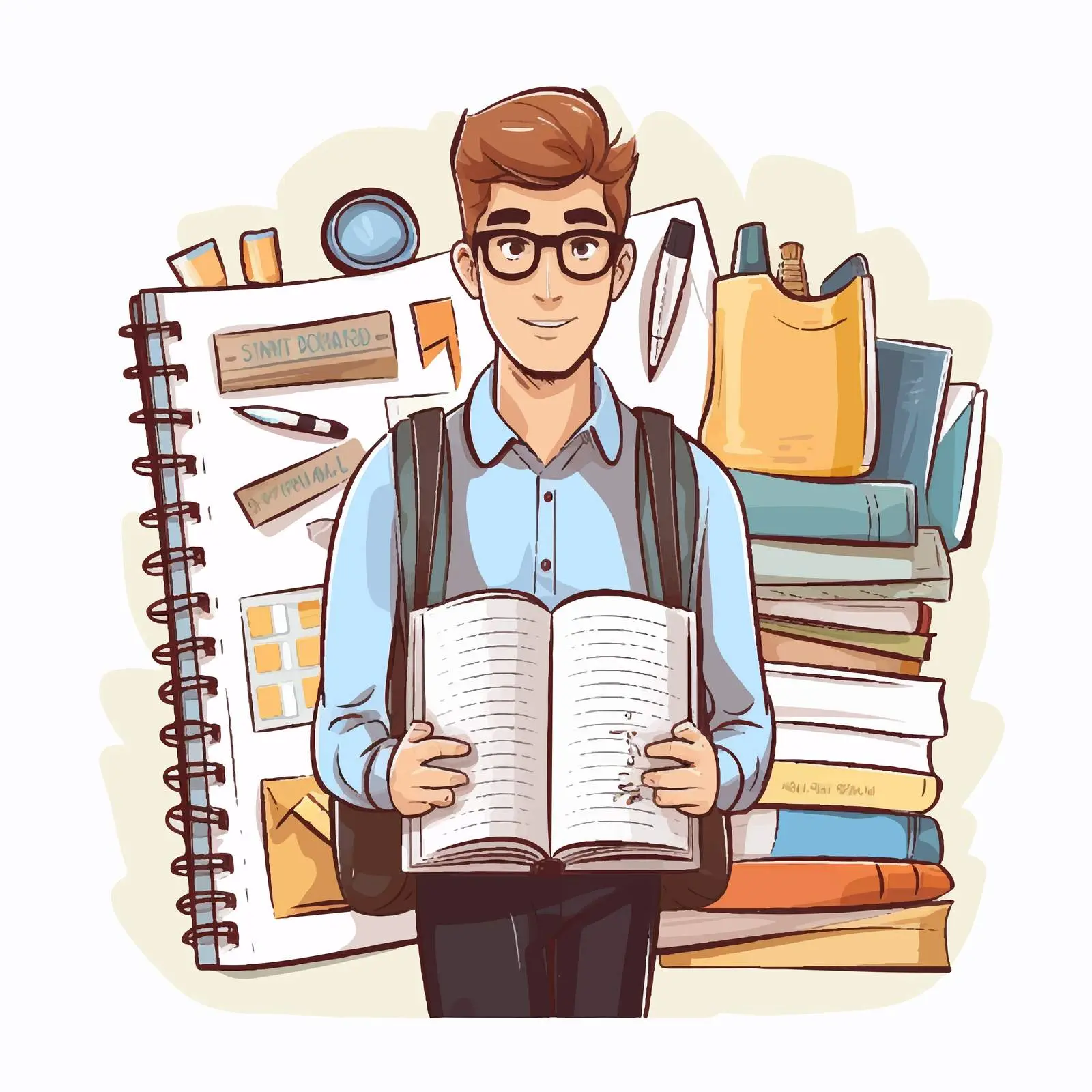 Weekly Planner for Students and Professionals – free students image from Dotvec