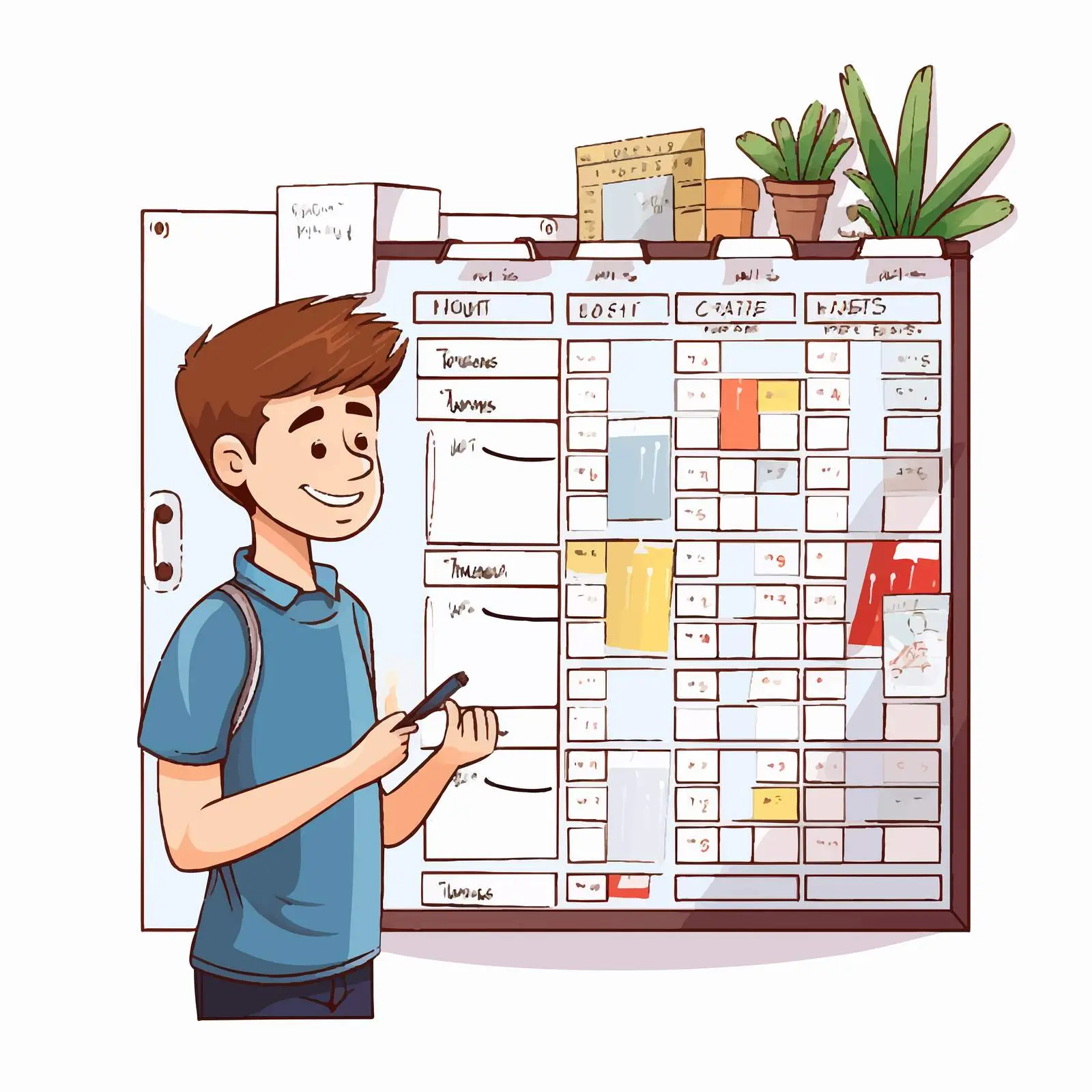 Weekly Organizer Schedule for Students and Professionals – free students image from Dotvec