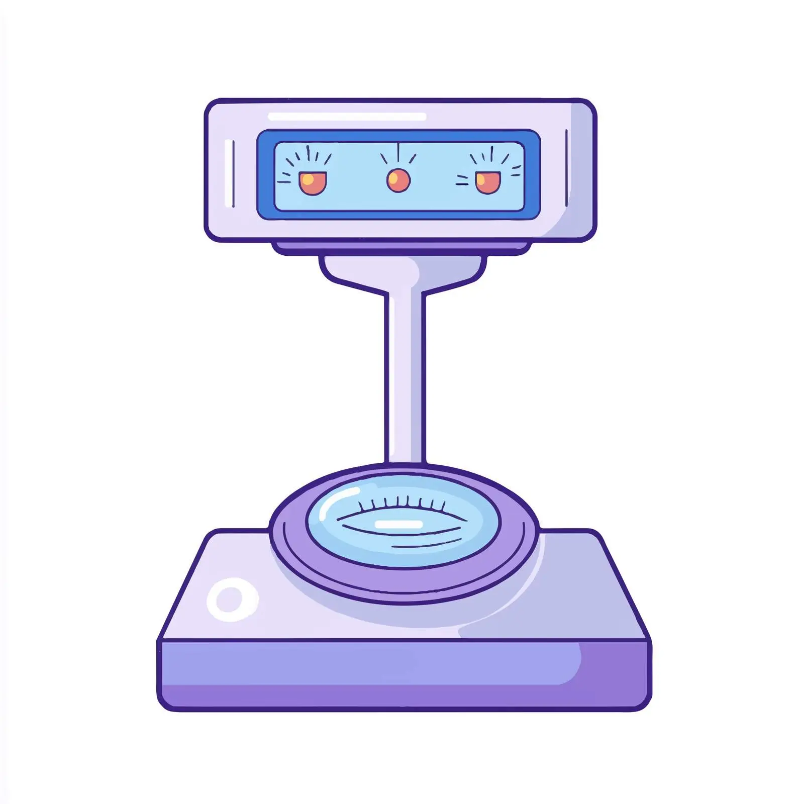 Colorful Weight Scale Icon on White Background — free download from Dotvec