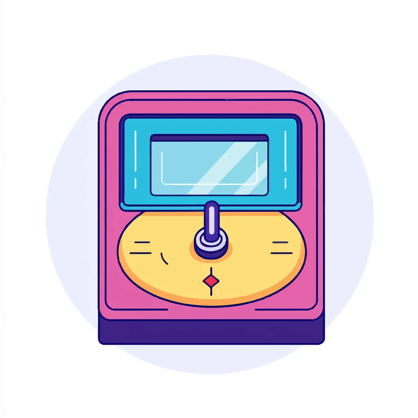 Colorful Weight Scale Icon on White Background – free health monitor image from Dotvec