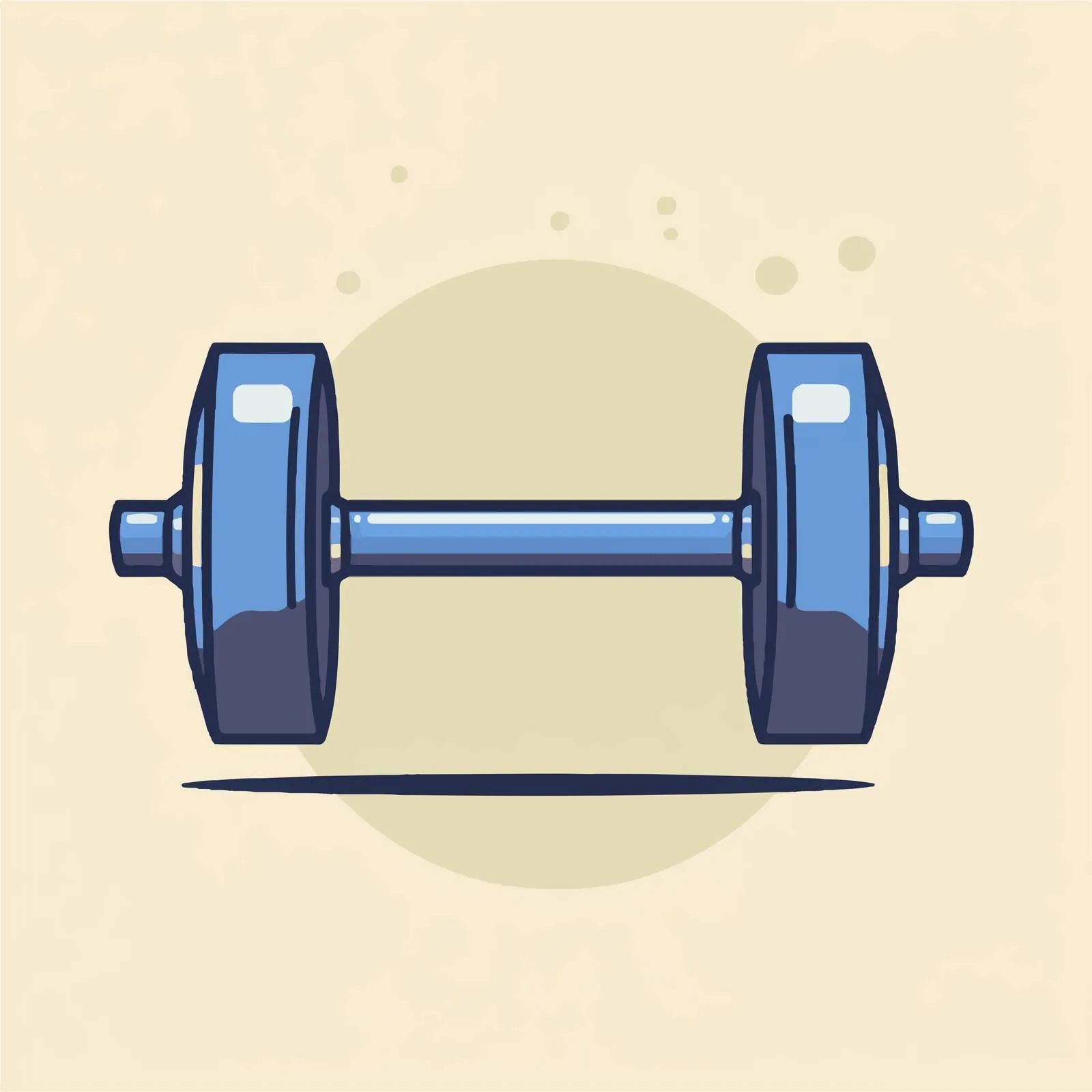 Weight Training Dumbbell Vector Illustration — free download from Dotvec