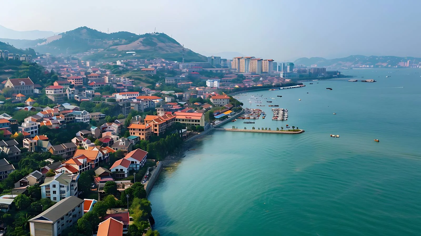 Elegant Weihai Silhouette on White Background — free download from Dotvec