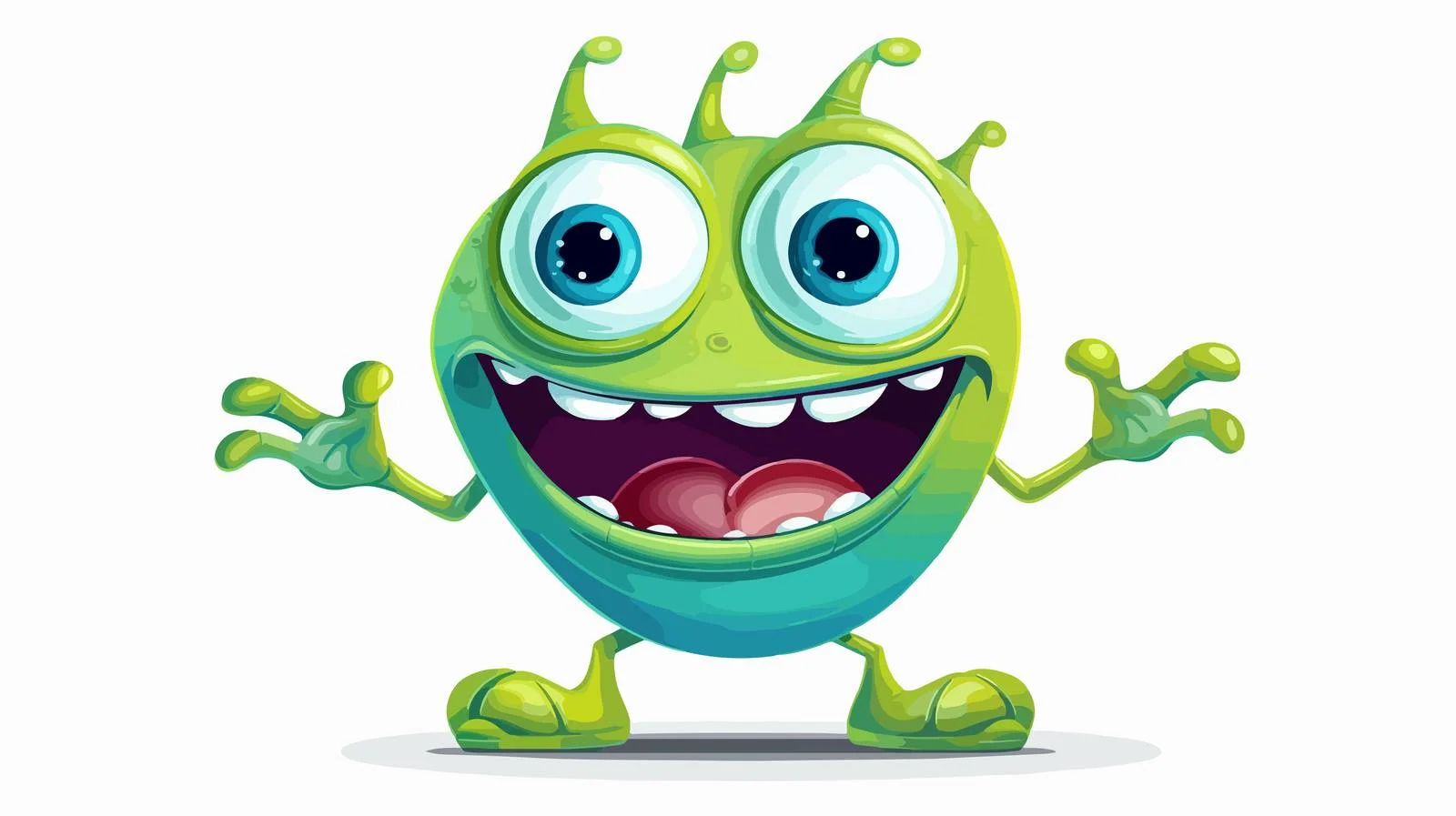 Alien Cartoon Character Illustration — free download from Dotvec