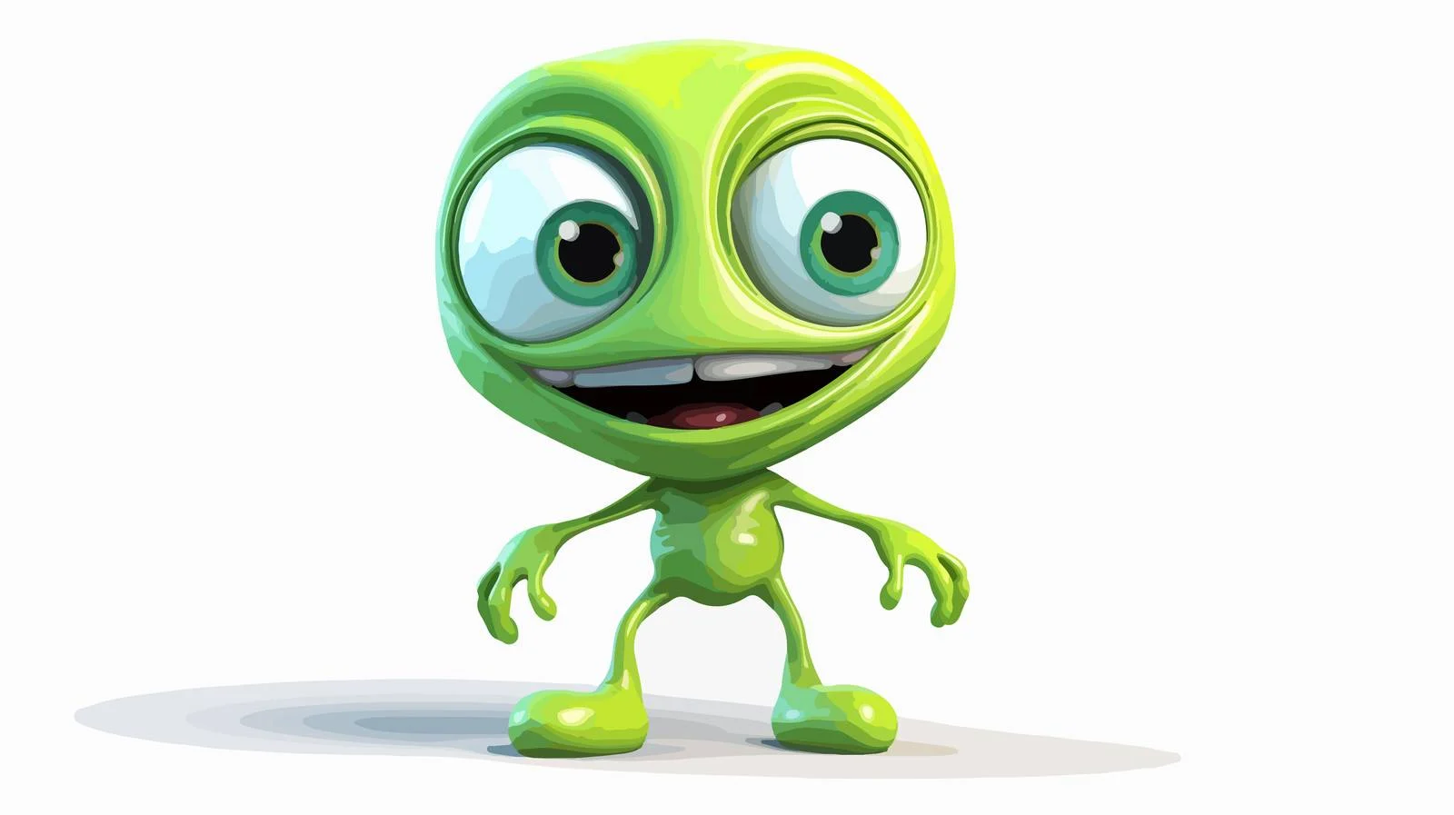 Unique Weird Alien Cartoon Illustration — free download from Dotvec