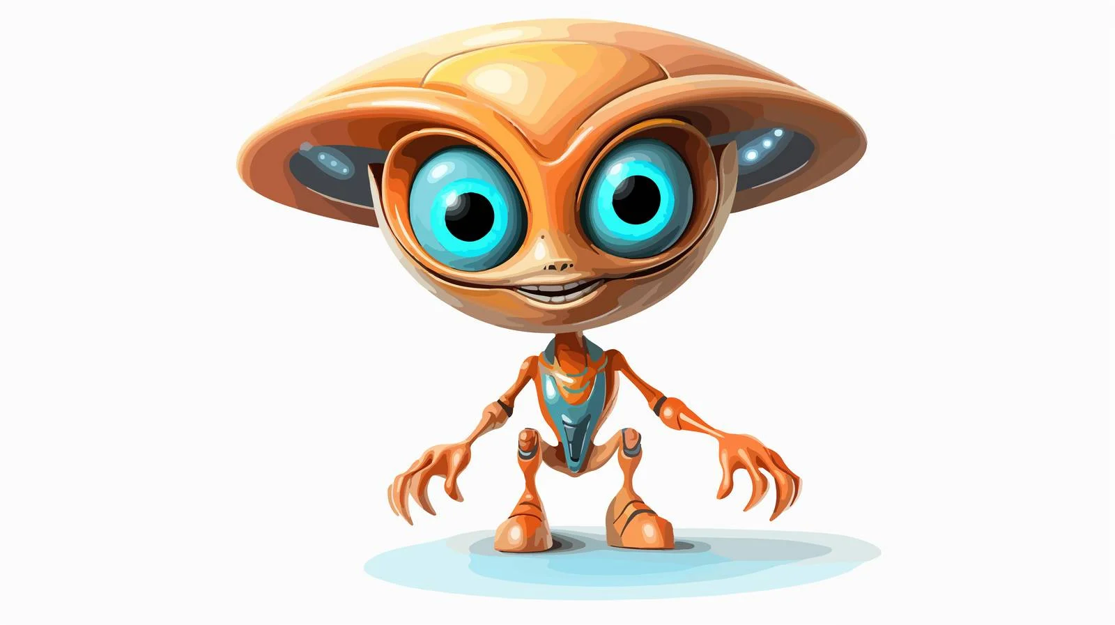 Whimsical Alien Cartoon Illustration — free download from Dotvec