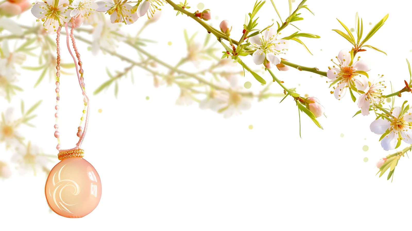Spring Blessings Pendant Isolated Image — free download from Dotvec
