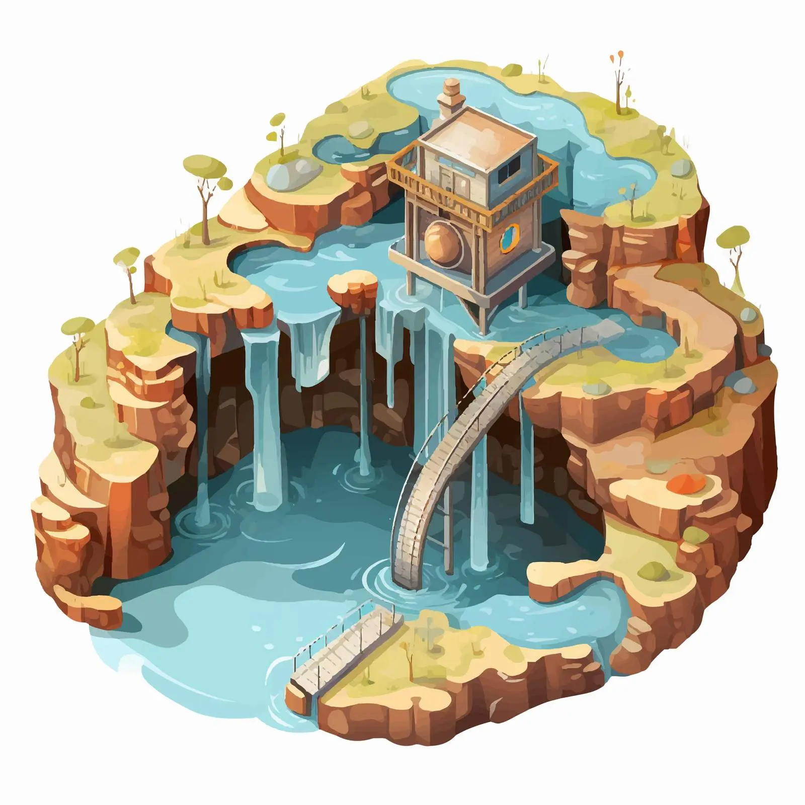 Top View Vector Illustration on White Background — free download from Dotvec