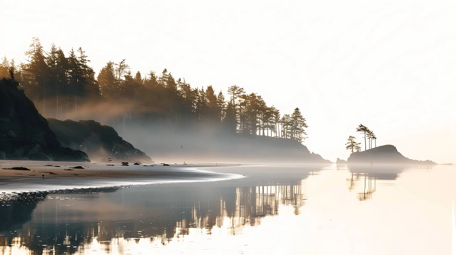 West Coast Dawn White Background — free download from Dotvec