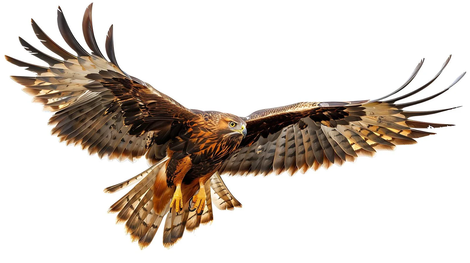 Majestic Male Western Marsh Harrier Soaring — free download from Dotvec