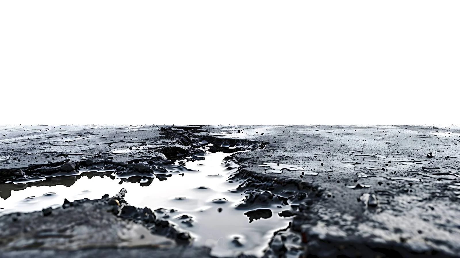 Oil spill impact on wet asphalt parking — free download from Dotvec