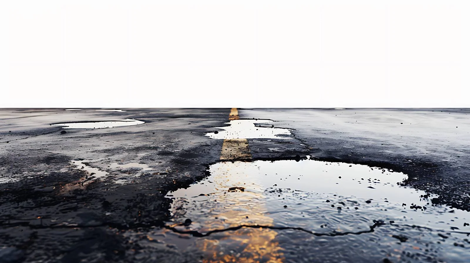 Oil spill on wet asphalt parking lot — free download from Dotvec