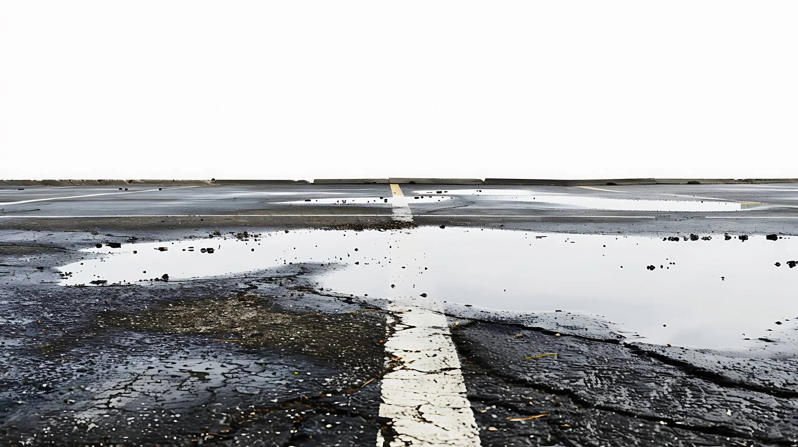 Oil Contamination on Wet Asphalt Parking Lot — free download from Dotvec