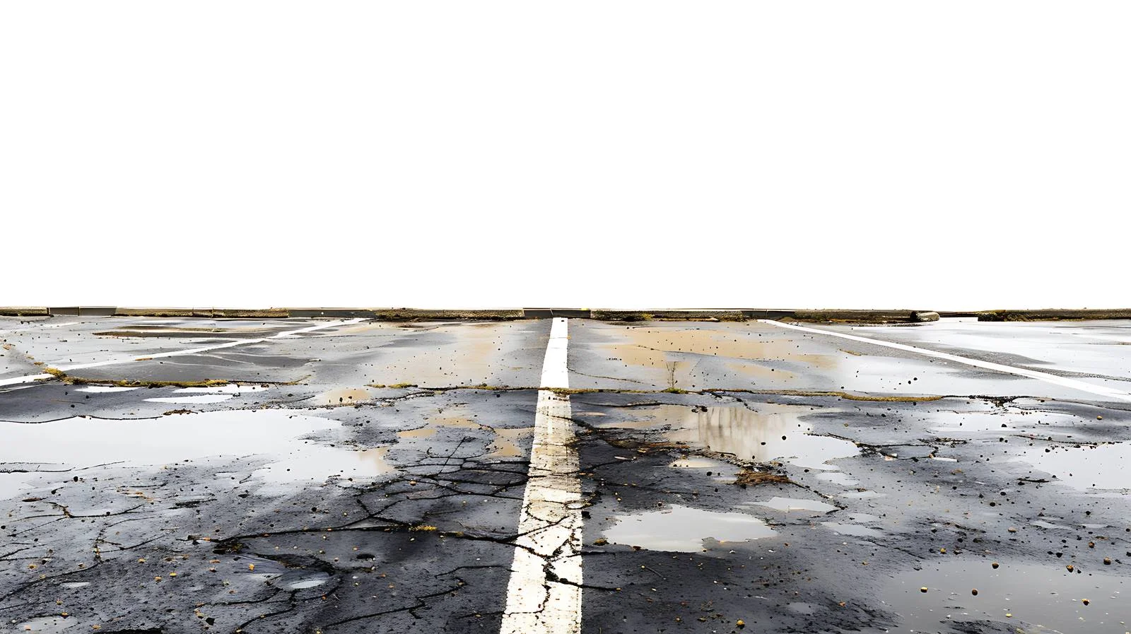 Oil spill on wet asphalt parking lot — free download from Dotvec