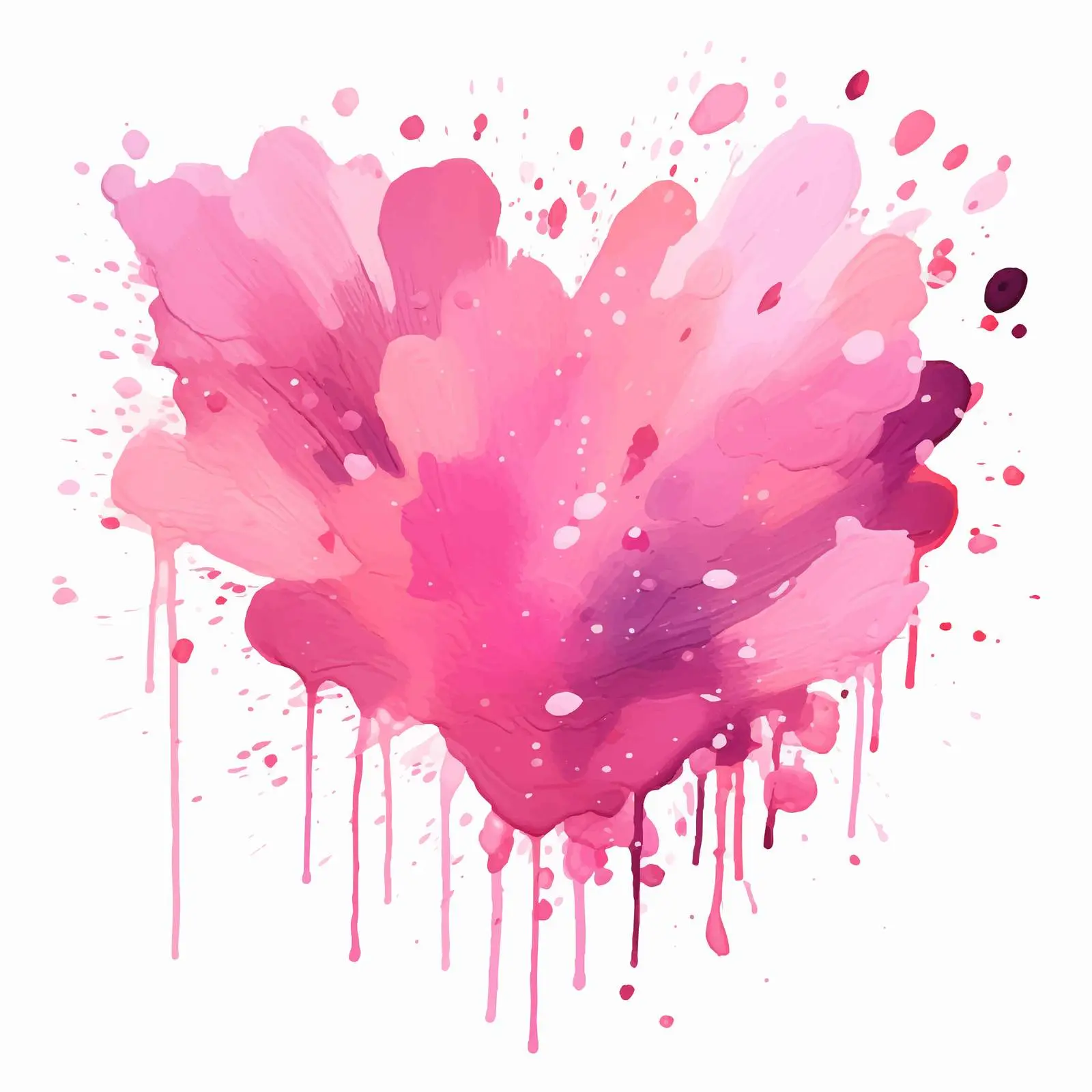 Pink Confetti Acrylic Brush Strokes Vectors – free splashes image from Dotvec