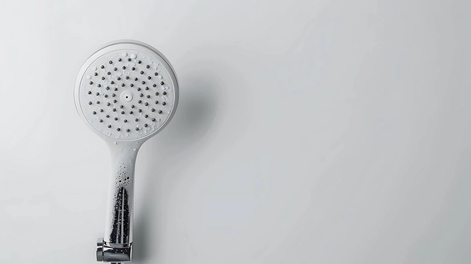 Clean White Showerhead in Bathroom Setting — free download from Dotvec