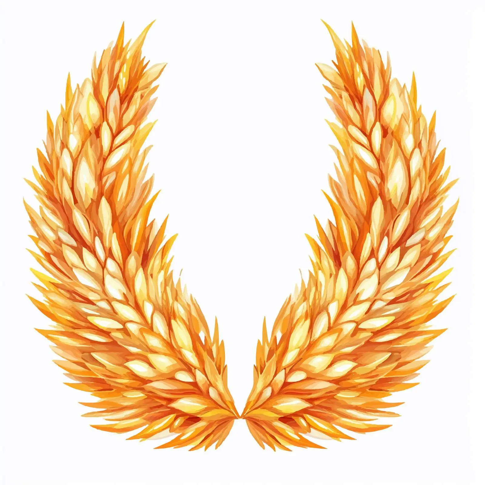 Wide Angle View of Wheat Ears Vector — free download from Dotvec