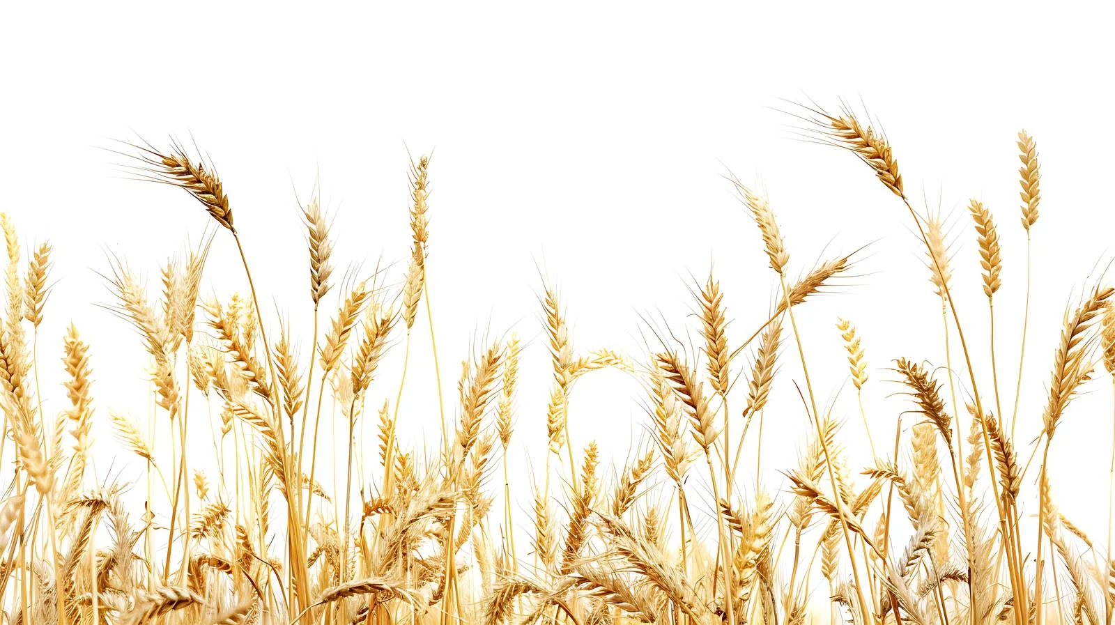 Golden Wheat Harvest on White Background — free download from Dotvec