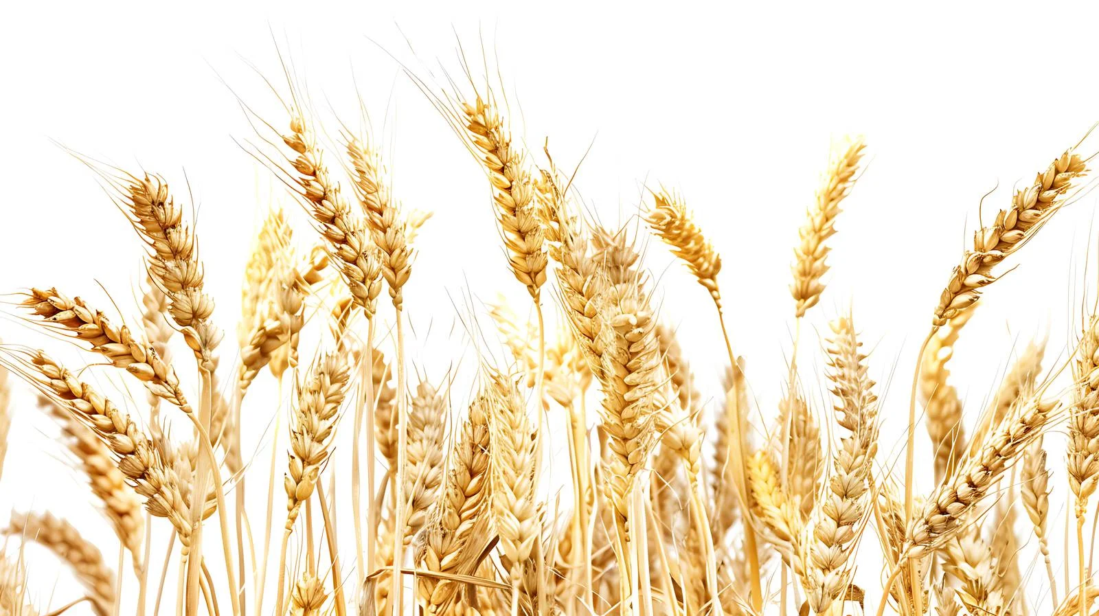 Pure Wheat on White Background Elegance — free download from Dotvec