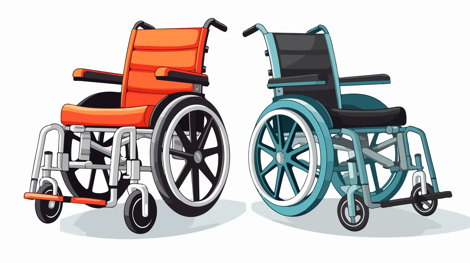 Quality Cartoon Wheelchair — free download from Dotvec