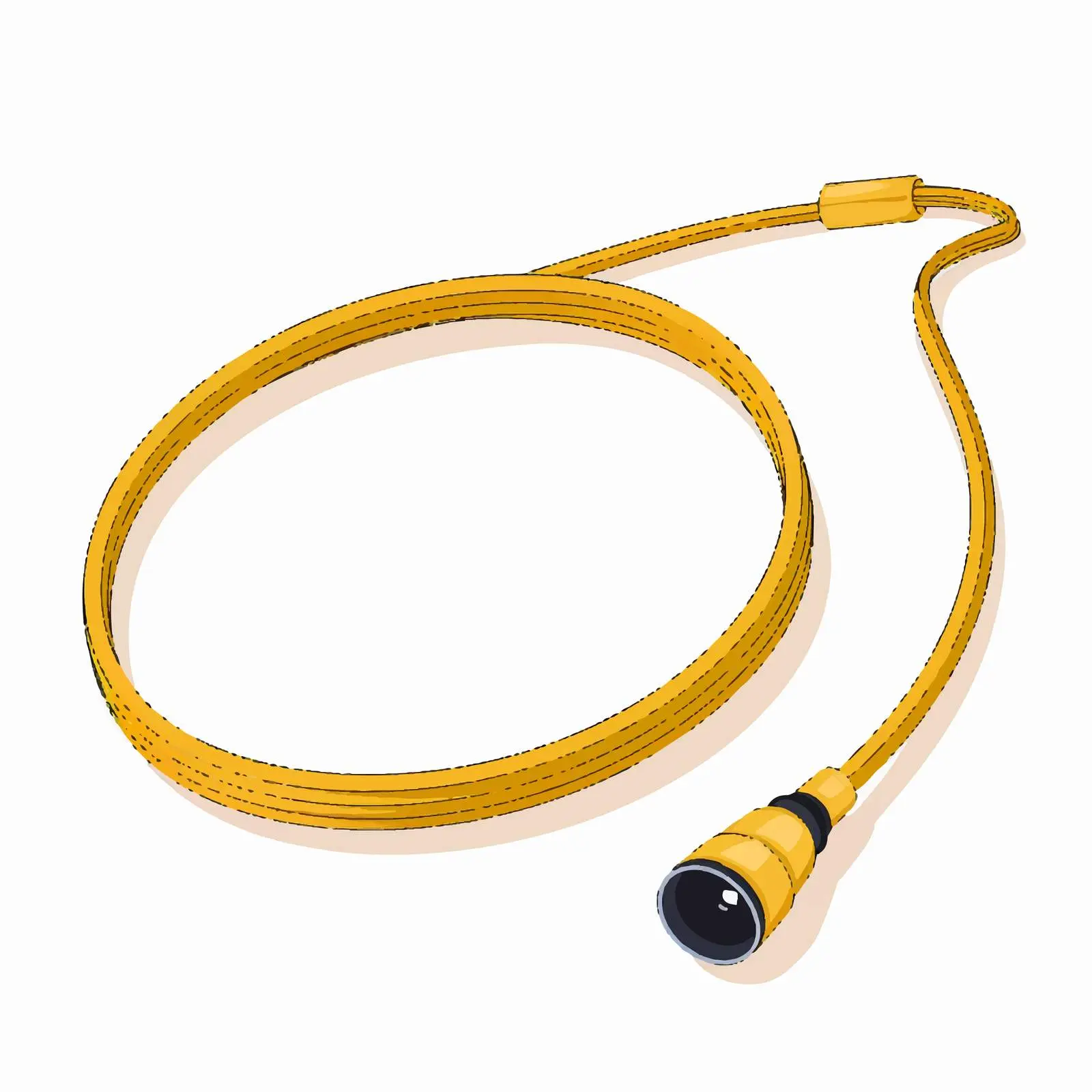 Whistle Line Vector Illustration on White Background — free download from Dotvec