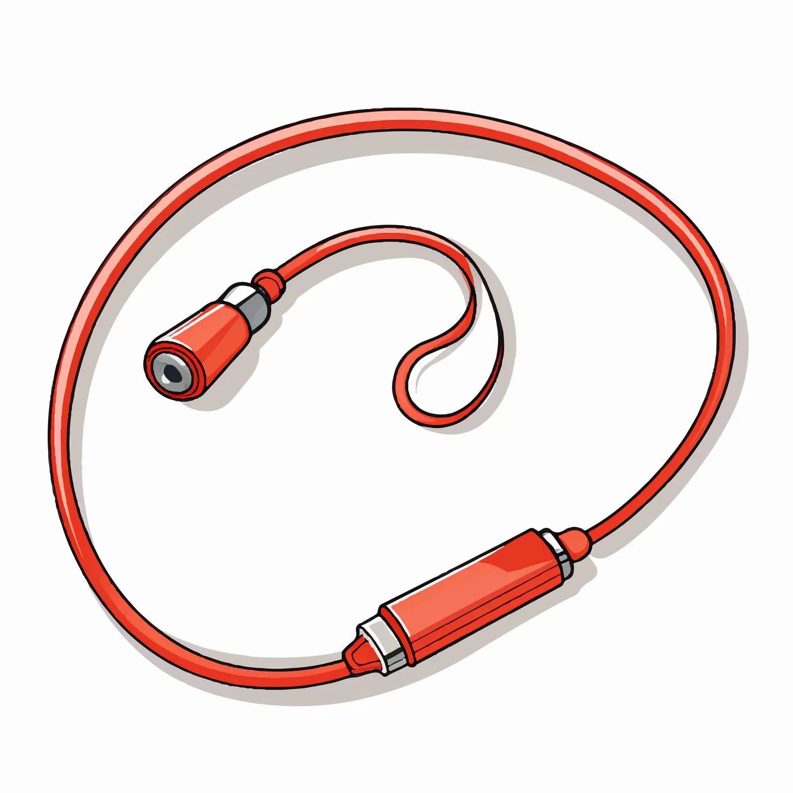 Whistle Line Vector Illustration on White Background — free download from Dotvec