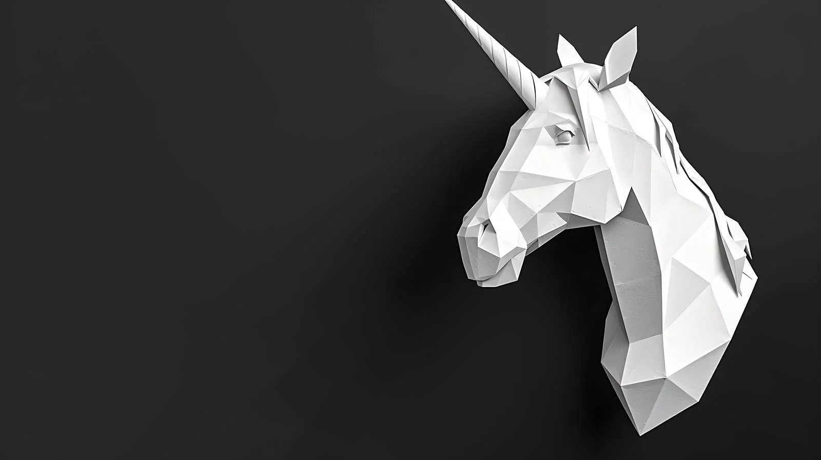 Exquisite 3D Papercraft Unicorn Head Model — free download from Dotvec