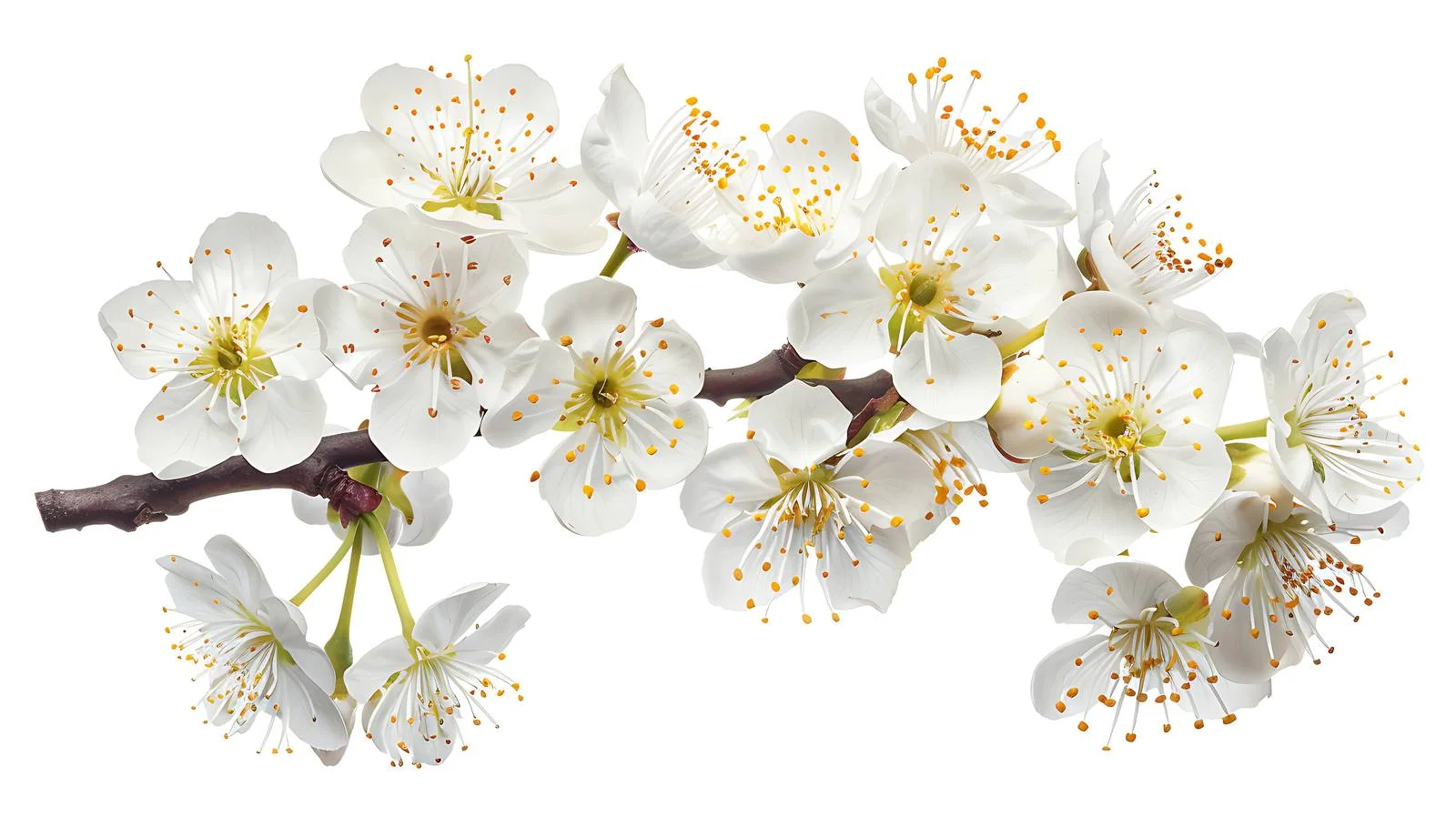 Elegant Cherry Plum Tree Blossoms in White — free download from Dotvec