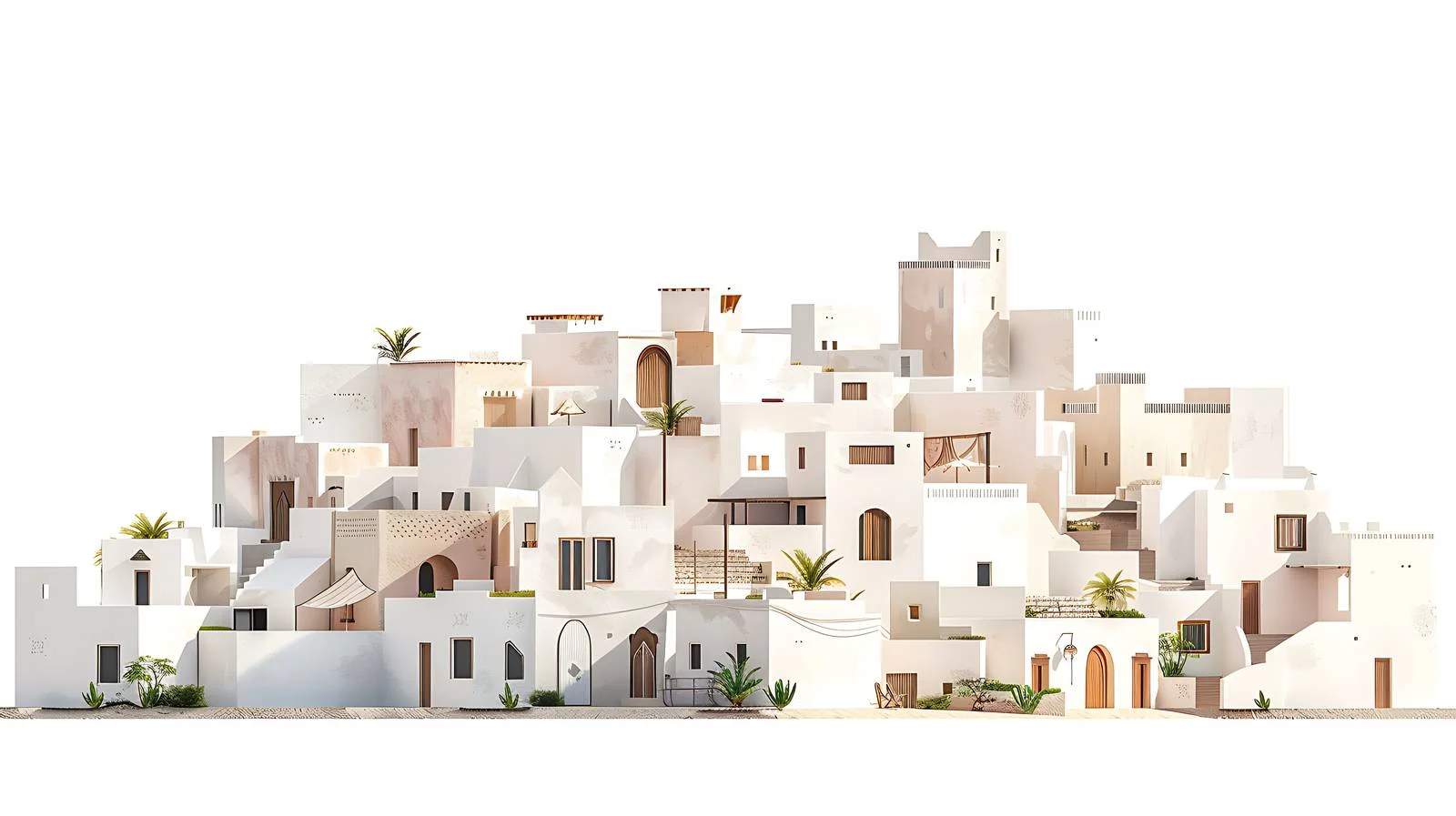 Egyptian White Buildings and Recreation Area — free download from Dotvec