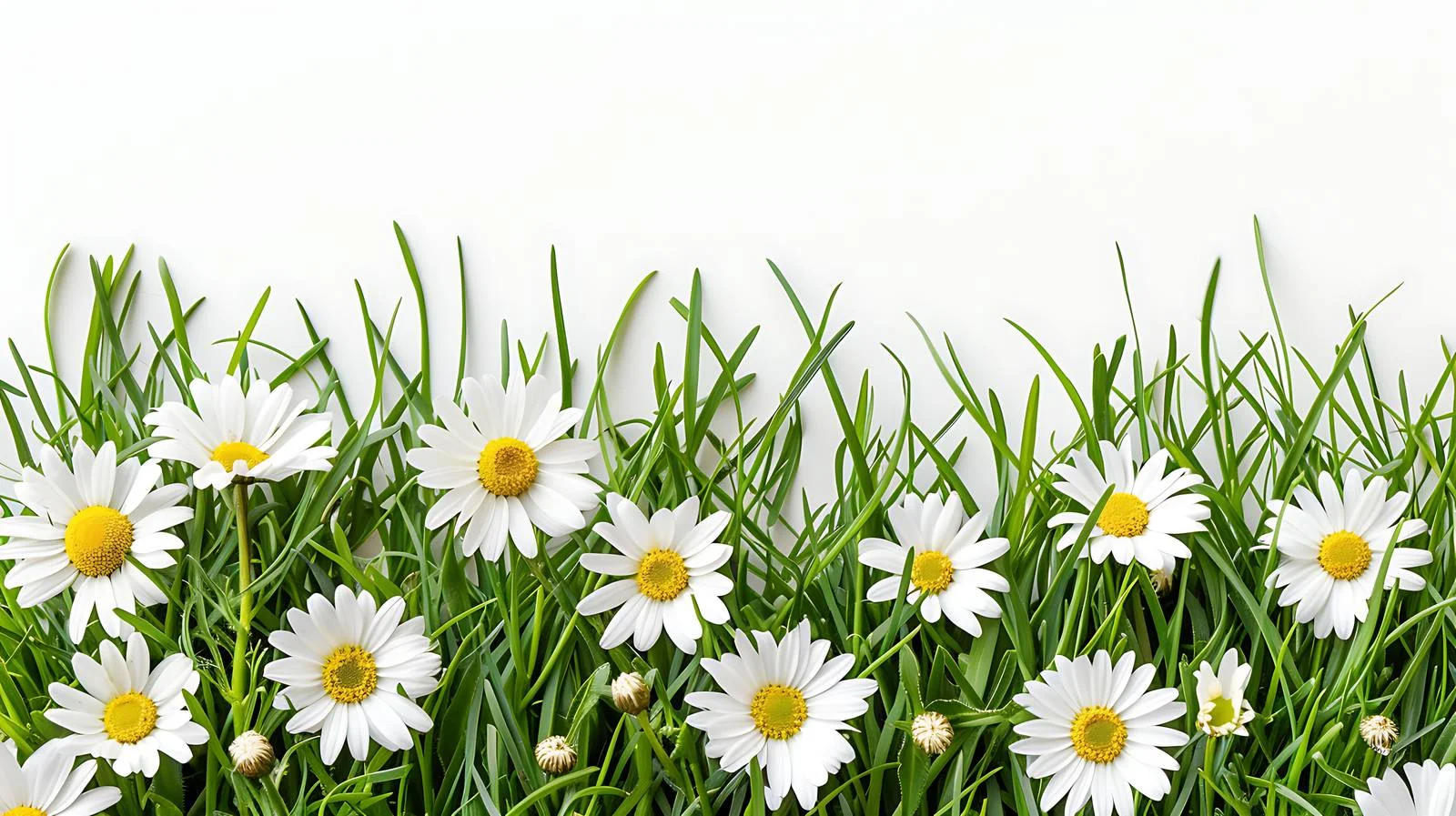 Chamomile Flowers on Green Grass — free download from Dotvec