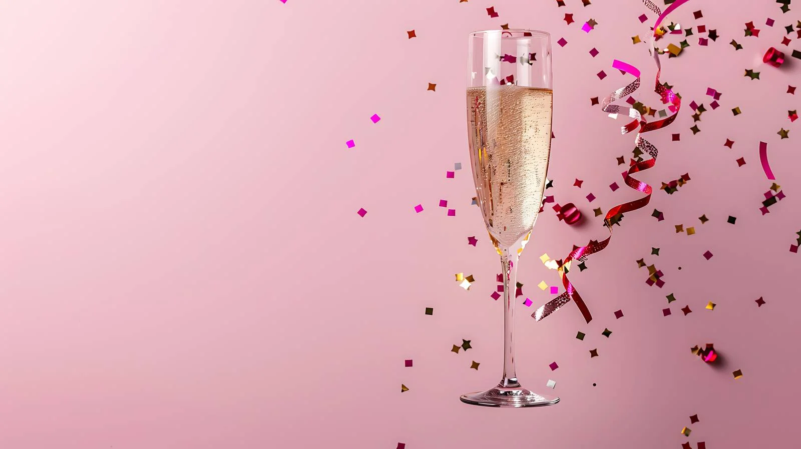Elegant Celebration Glass and Confetti — free download from Dotvec