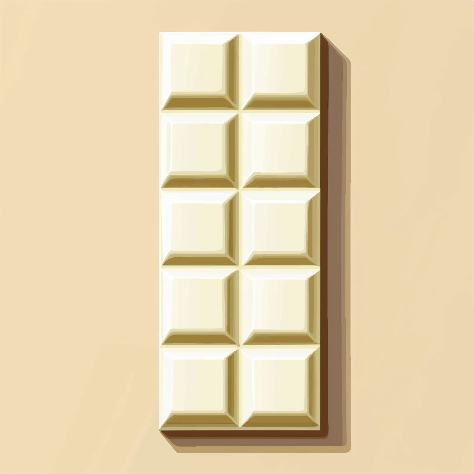 Delicious White Chocolate Bar Dessert Vector Illustration — free download from Dotvec