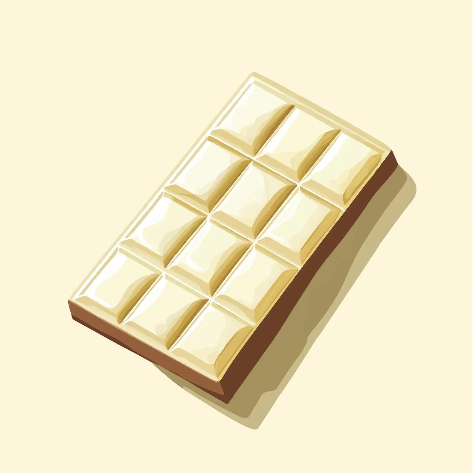 Delicious White Chocolate Bar Dessert Illustration — free download from Dotvec
