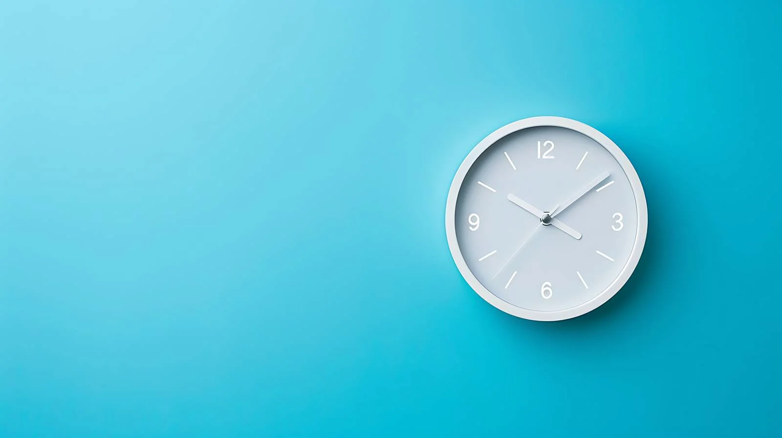 Minimalist Timepiece on Blue Background — free download from Dotvec