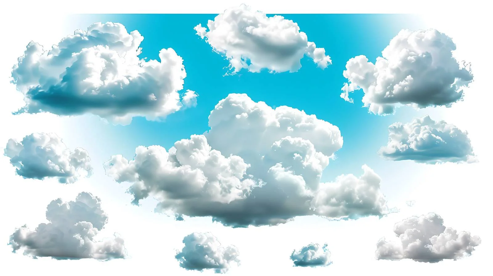 Serene White Clouds Gracing Blue Sky — free download from Dotvec