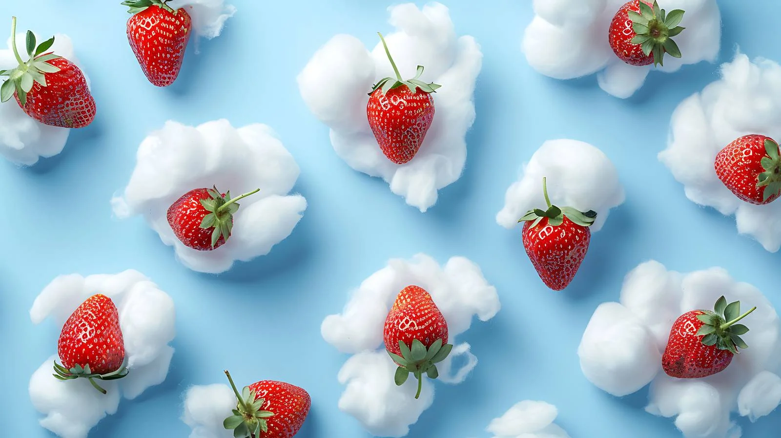 Serene Clouds and Strawberries — free download from Dotvec