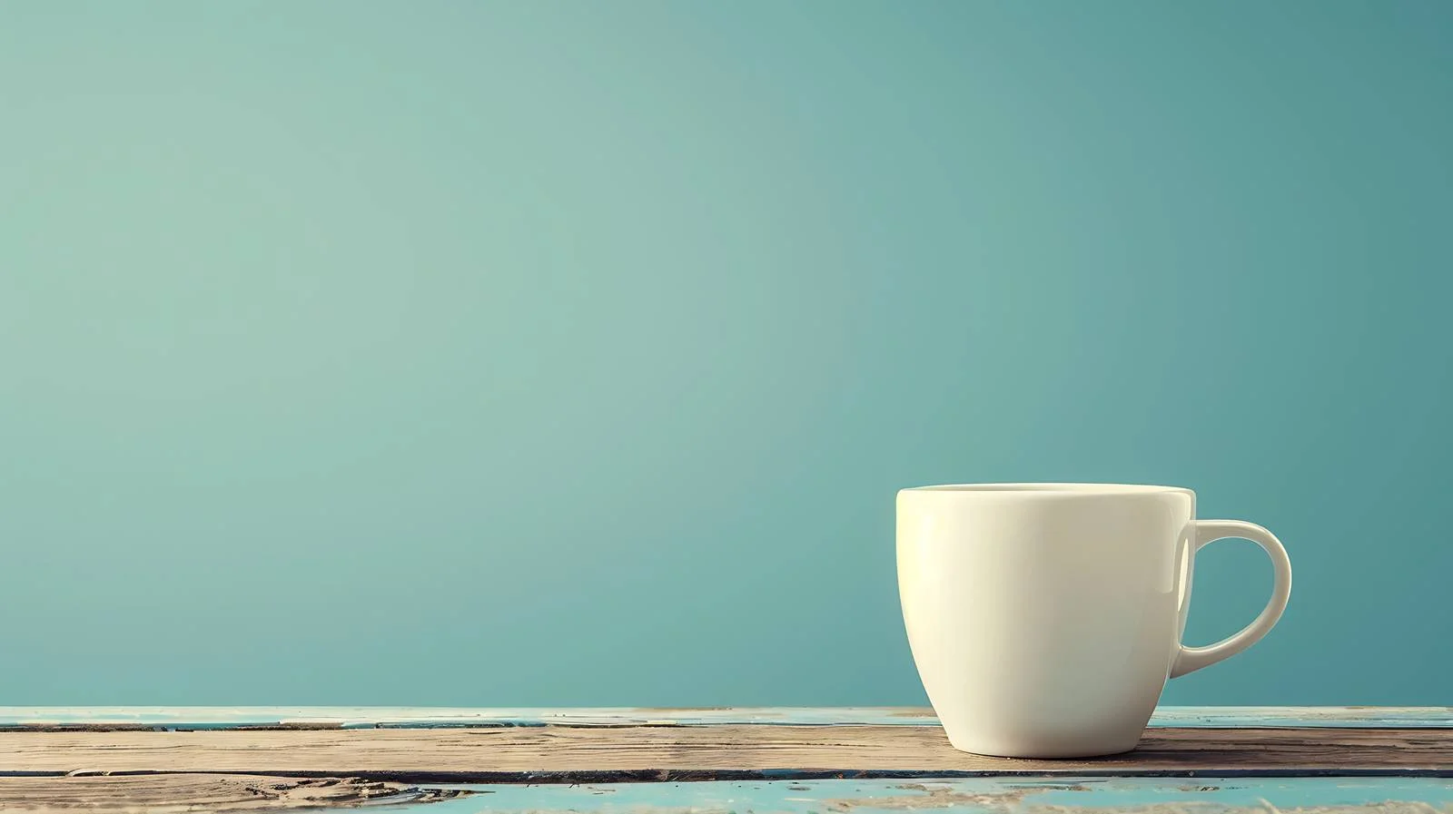 Elegant White Cup on Blue Background — free download from Dotvec