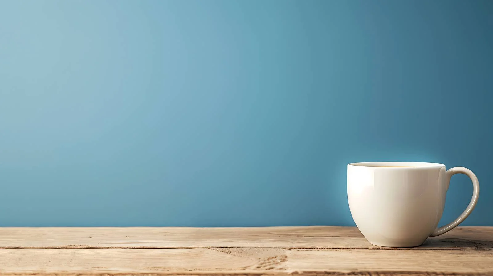 Stylish White Cup on Blue Background — free download from Dotvec