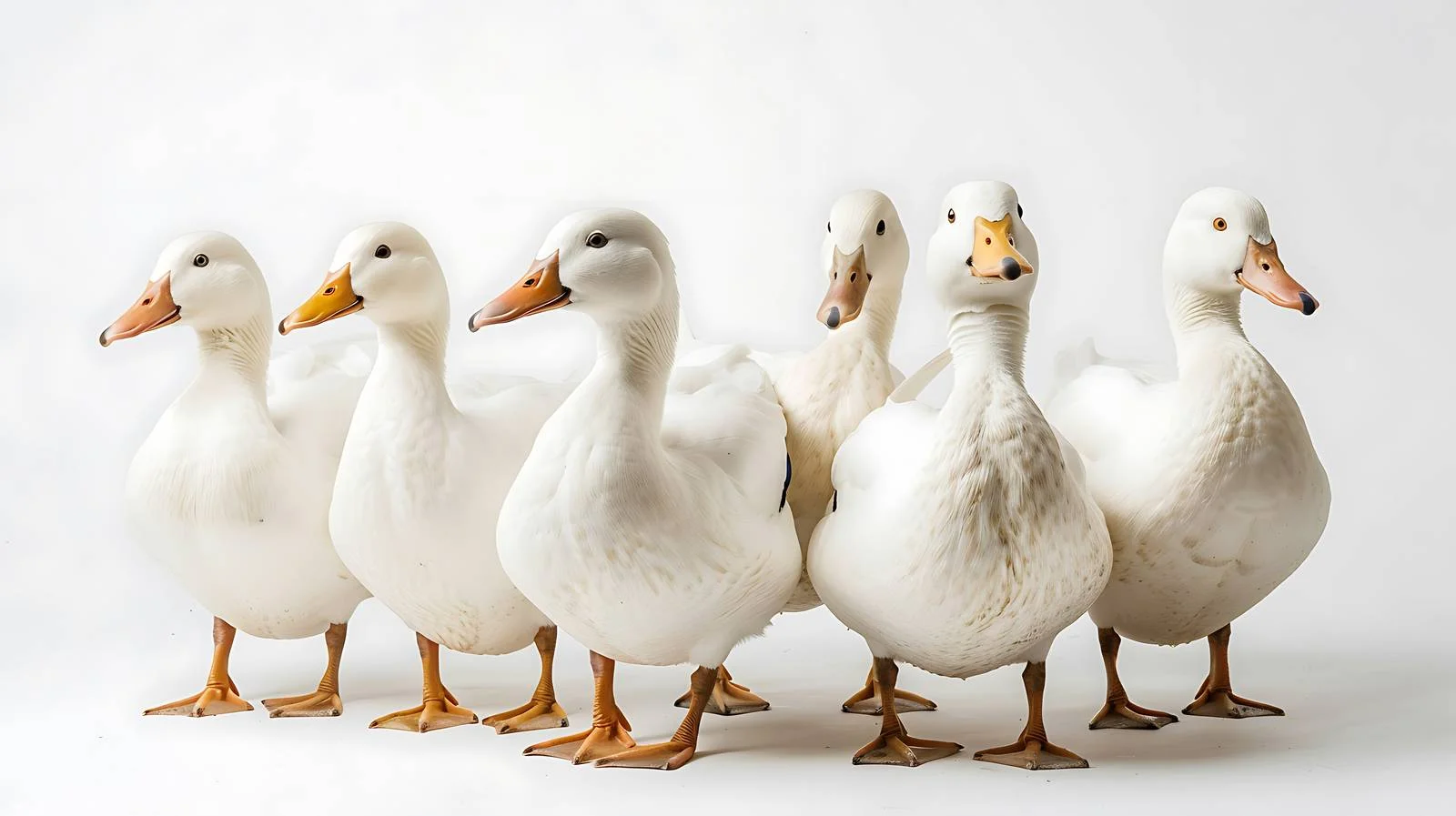 White Ducks Farm Natural Behavior — free download from Dotvec