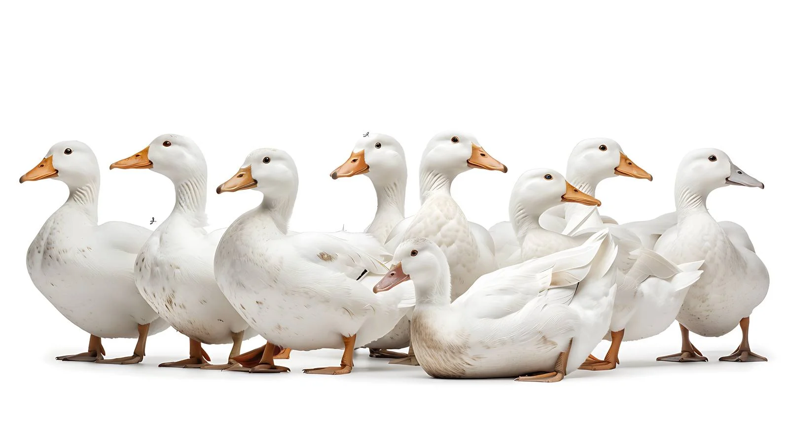 White Ducks Farm Natural Behavior – free quack image from Dotvec