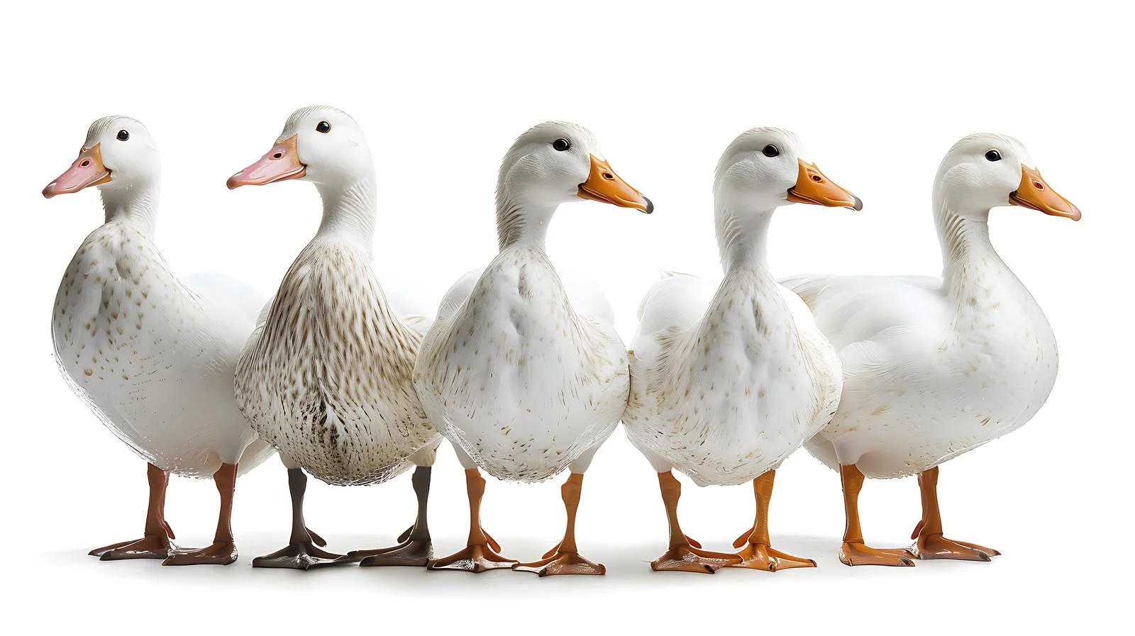 White Ducks at the Farm — free download from Dotvec