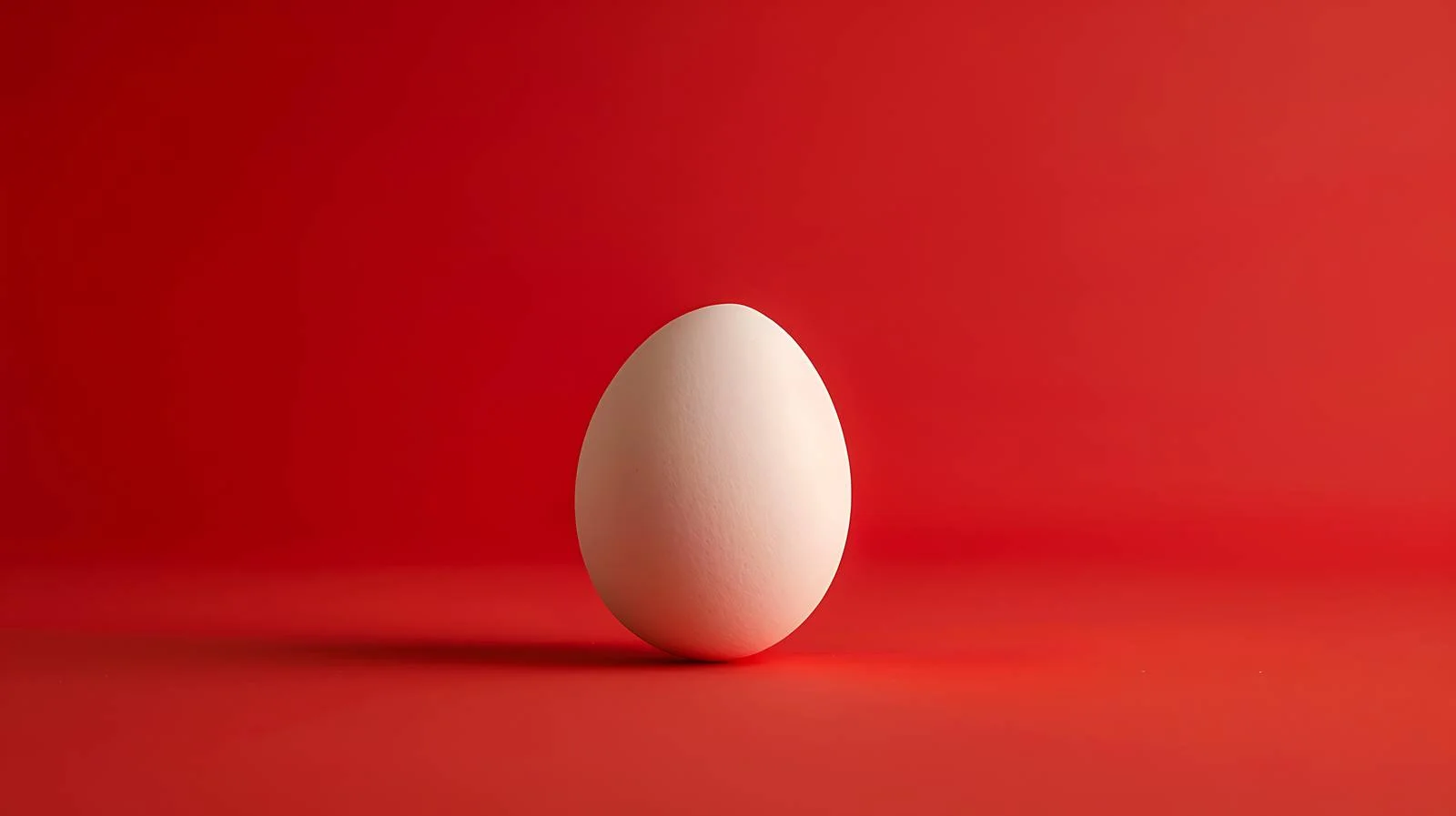 Minimal Egg on Red Background — free download from Dotvec