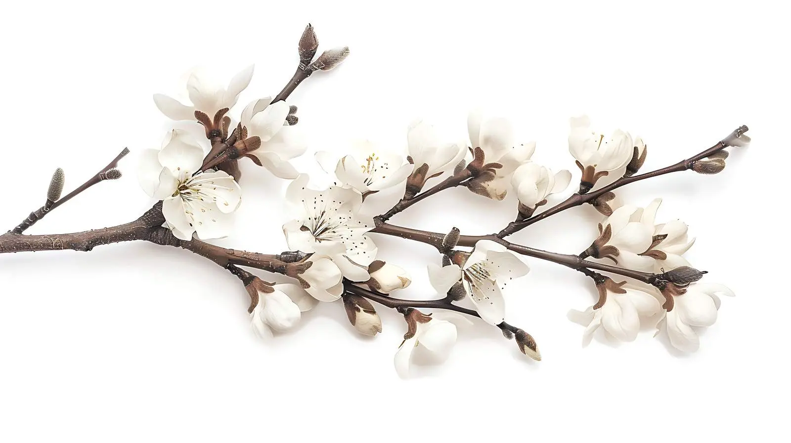 Beautiful White Flowers on Tree Branches – free settings image from Dotvec