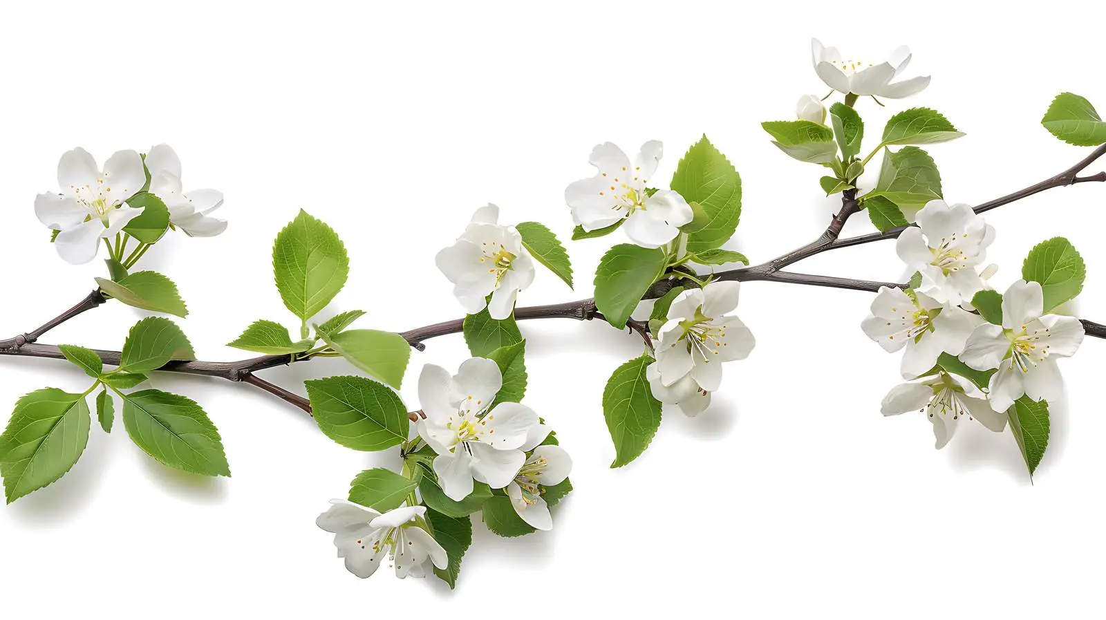 Delicate White Blossoms on Tree Branches — free download from Dotvec