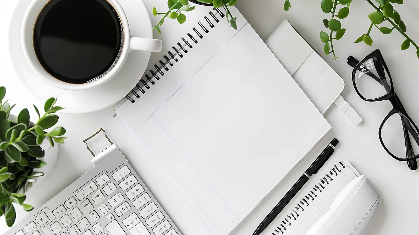 Modern Office Desk Setup — free download from Dotvec