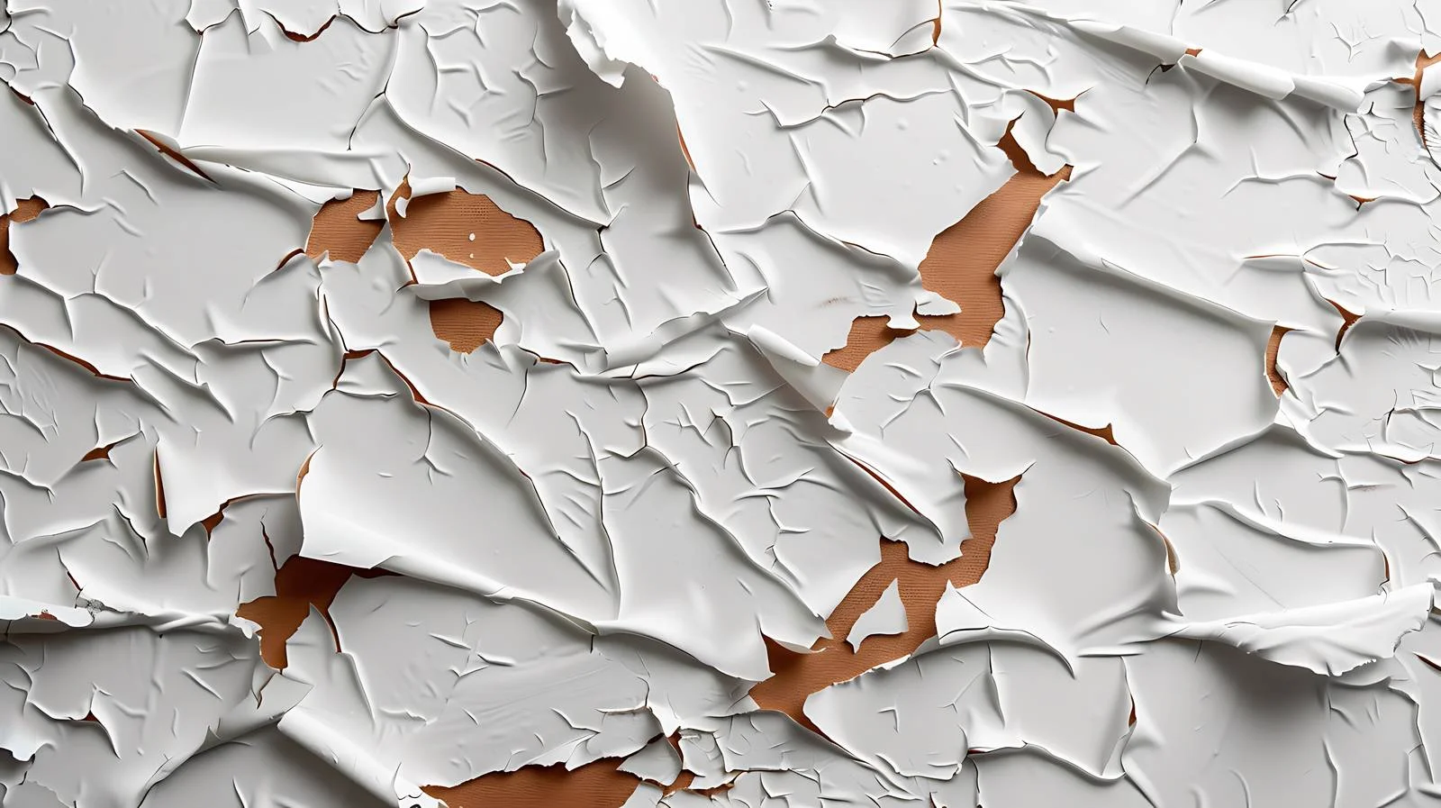 Peeling white paint on rustic brown — free download from Dotvec